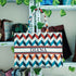 Customized Chevron Printed Multicolor Handheld Box Bag - Uncommongifts.in