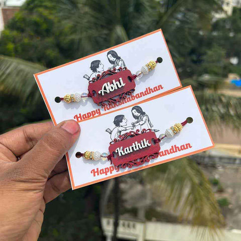 Customize MDF Name Rakhi