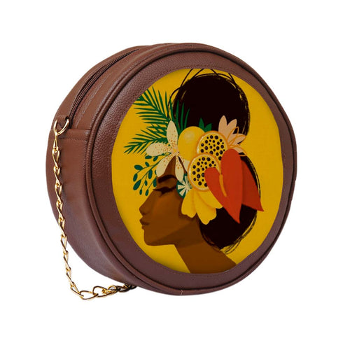 Personalised Fashionable Round Sling Bag for Any Occasion - Uncommongifts.in