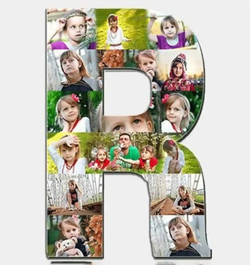 Personalised Alphabet Photo Collage