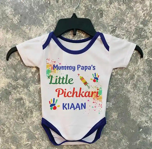 Customized Holi Kids Romper