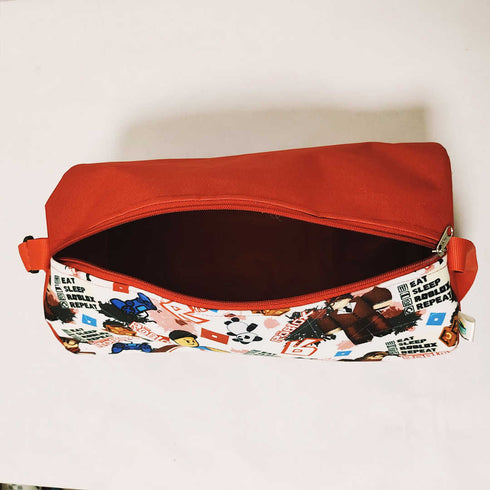 Personalised Panda Printed Kids Sling Duffle Bag