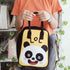 Personalised Panda Printed Canvas Lunch Bag