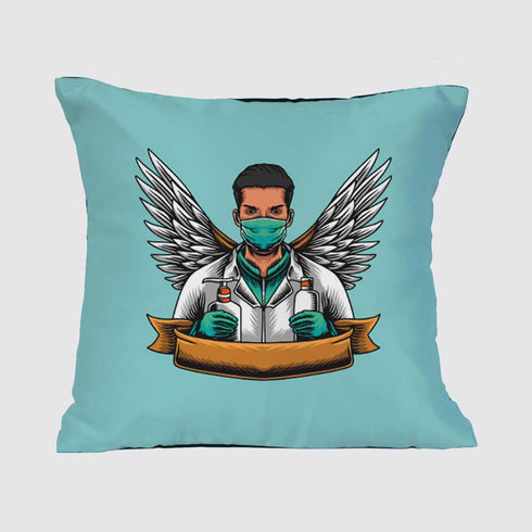 Men Doctor Printed Personalised Cushion - Uncommongifts.in