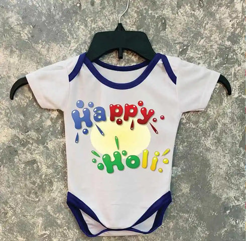 Customized Holi Kids Romper