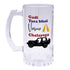 Gadi Tera Bhai Printed Glass Beer Mug - Uncommongifts.in