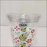 Personalised Floral Clear Sipper