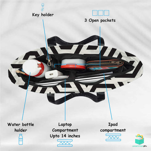 C-maze type Print Women's Office Bag - Uncommongifts.in