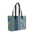 Blue Floral Print Women's Office Bag - Uncommongifts.in