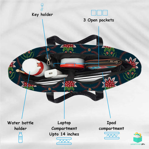 Jacobin Print Women's Office Bag - Uncommongifts.in