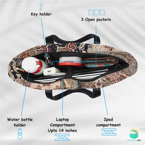 Ethnic Mandala Women's Office Bag - Uncommongifts.in