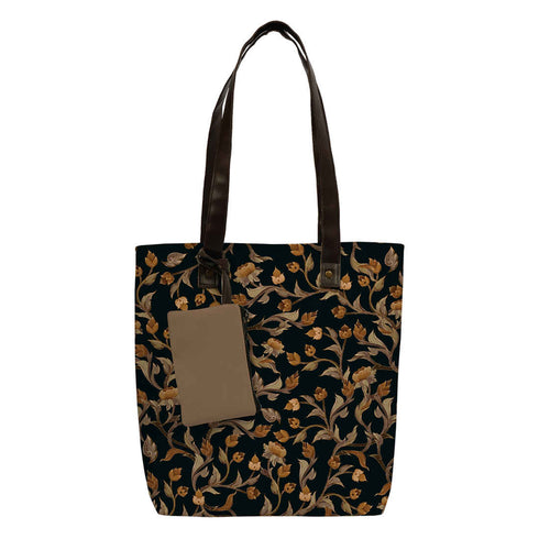 Floral Printed Oversized Shopper Tote Bag - Uncommongifts.in