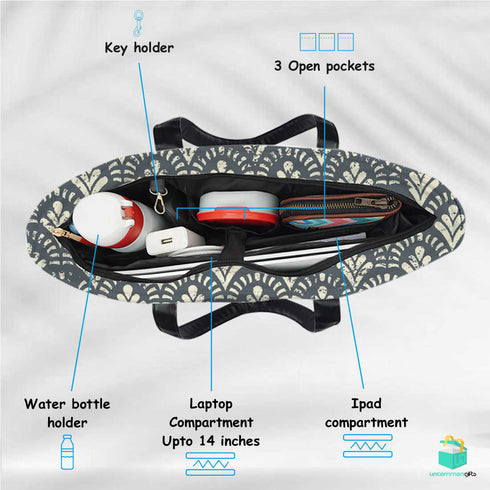 She'll printed Women's Office Bag - Uncommongifts.in