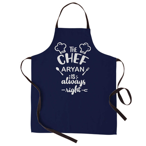The Chef Is Always Right Apron - Uncommongifts.in