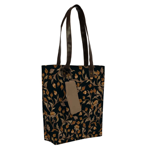 Floral Printed Oversized Shopper Tote Bag - Uncommongifts.in