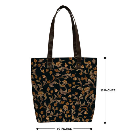 Floral Printed Oversized Shopper Tote Bag - Uncommongifts.in