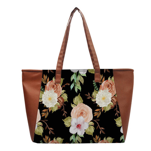 Floral Printed Shopper Shoulder Bag - Uncommongifts.in