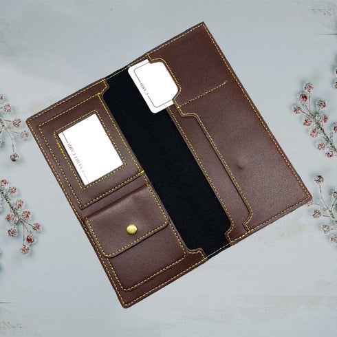 Personalised Travel Wallet with Charms - Brown - Uncommongifts.in