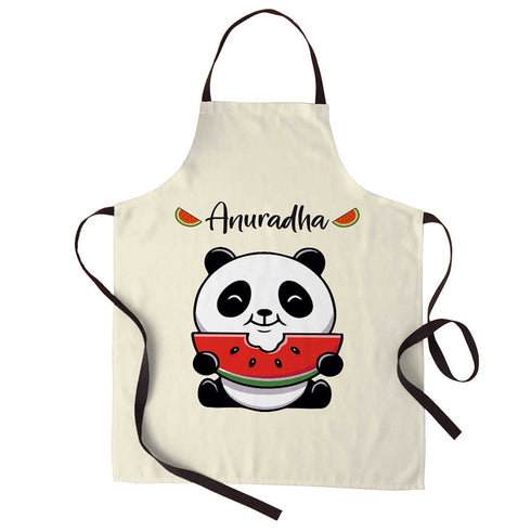 Crazy Corner Panda Printed Canvas Cotton Kitchen Apron - Uncommongifts.in