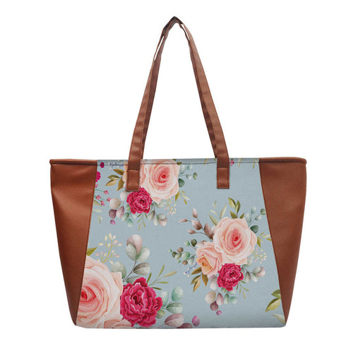 Floral Printed Shopper Shoulder Bag - Uncommongifts.in