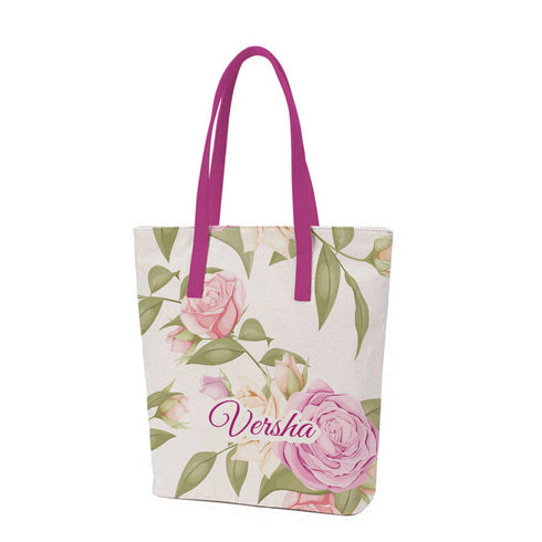 Floral Printed Oversized Shopper Tote Bag - Uncommongifts.in