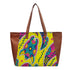 Unisex Brown & Yellow Printed Tote Bag - Uncommongifts.in