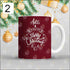 Personalised Merry Christmas Printed Mug