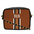 Customized Brown Striped Sling Bag - Uncommongifts.in