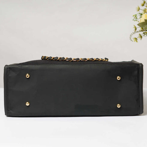 Black Dazzle Personalised Handbag - Uncommongifts.in