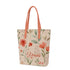 Women Beige Floral Printed Shopper Tote Bag - Uncommongifts.in