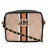Customized Beige Striped Sling Bag - Uncommongifts.in
