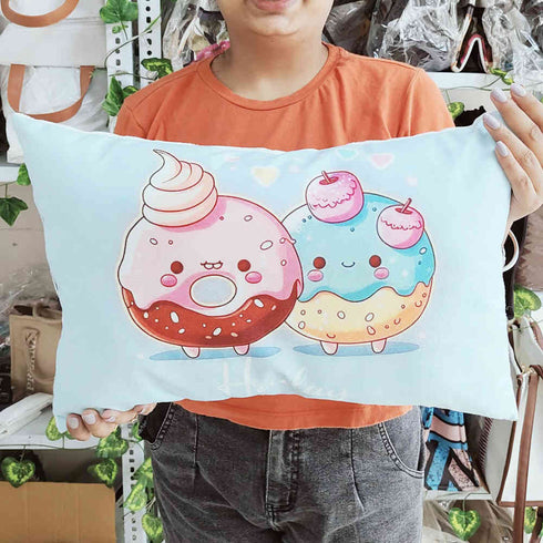 Personalized Donuts Printed Kids Pillow