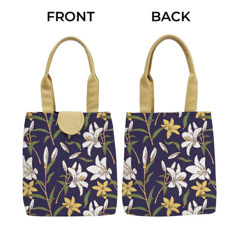 Printed Canvas Lunch Bag - Uncommongifts.in