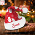 Personalised Red Velvet Printed Christmas Cap