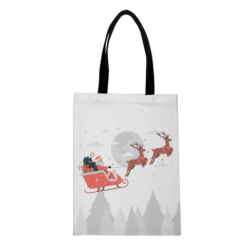 Reindeer - Christmas Theme Printed Tote Bag - Uncommongifts.in