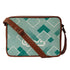 Women Blue Geometric Printed Structured Sling Bag - Uncommongifts.in