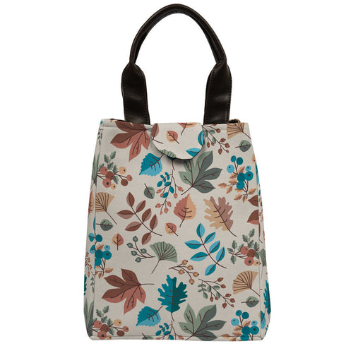 Printed Canvas Lunch Bag for Men and Women - Uncommongifts.in