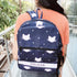 Personalised Cat Printed Kids Bag Pack Combo Gift Set
