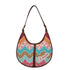 Multicoloured Geometric Half Moon Hobo Bag - Uncommongifts.in