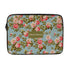 Floral Printed Canvas Personalised Laptop Sleeve/Cover - Uncommongifts.in