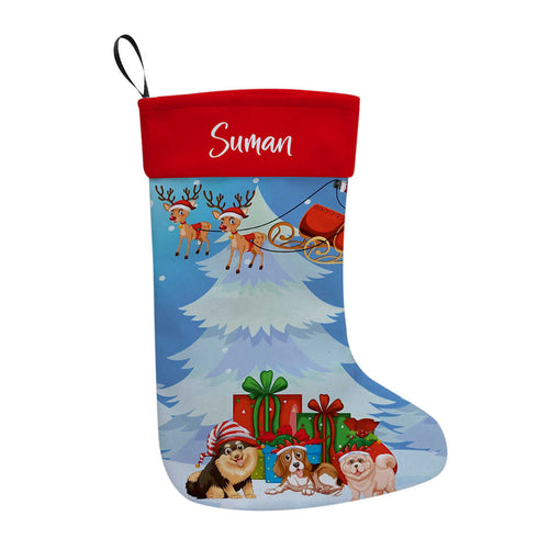 Personalized Christmas Decoration Socks - Uncommongifts.in