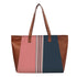 Striped Shopper Shoulder Tote Bag - Uncommongifts.in