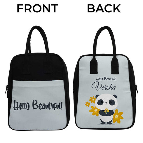 Personalised Travel Canvas Lunch Bag - Uncommongifts.in