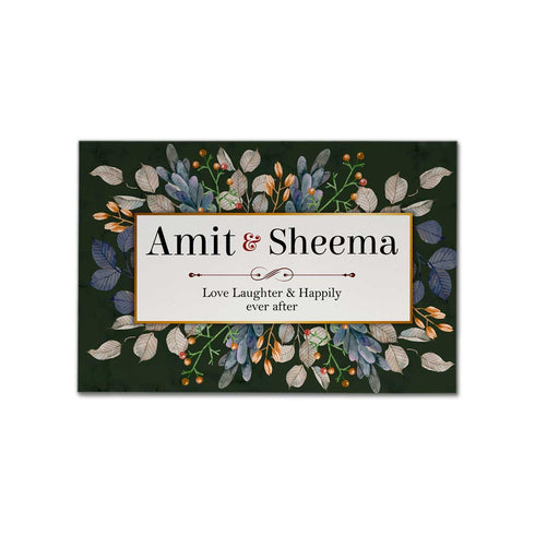 Leaf's Personalised Couples Wall Hanging - Uncommongifts.in