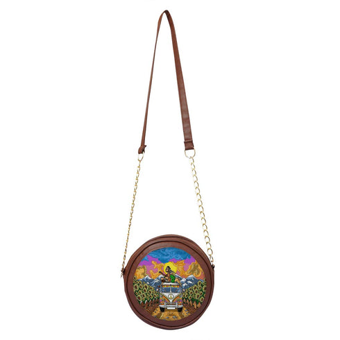 Personalised Canvas Multicolor Printed Sling Bag - Uncommongifts.in