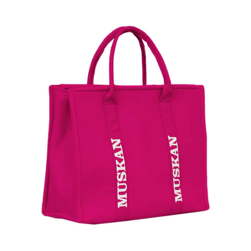 Personalised Pink Woody Tote Bag - Uncommongifts.in