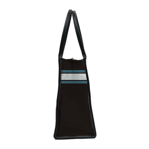 Personalised Black Girl Printed Box Tote Bag - Uncommongifts.in