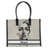 Personalised Grey Girl Printed Box Tote Bag - Uncommongifts.in