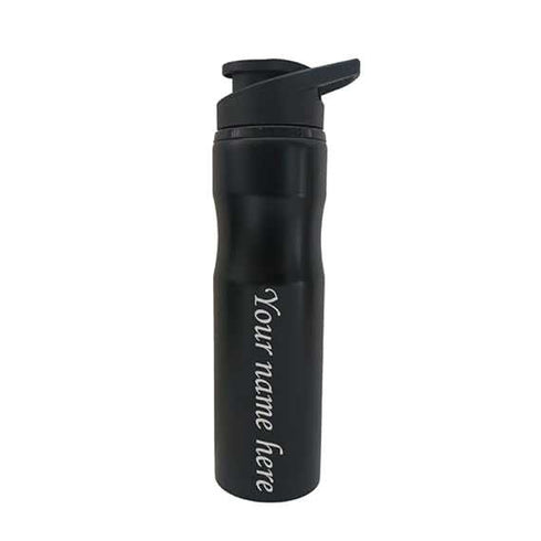 Customize Vacuum Flask Water Bottle - Black - Uncommongifts.in