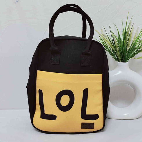 Personalised Panda Printed Canvas Lunch Bag